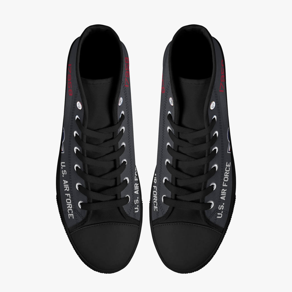 SR-71 "Blackbird" (61-7958) High Top Canvas Shoes - I Love a Hangar