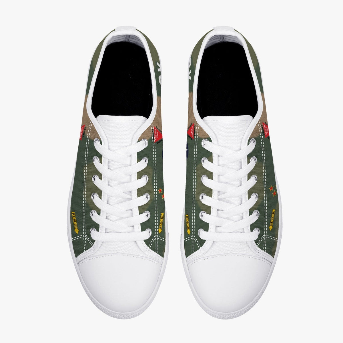 F-4 Phantom "Buick 01" Low Top Canvas Shoes - I Love a Hangar