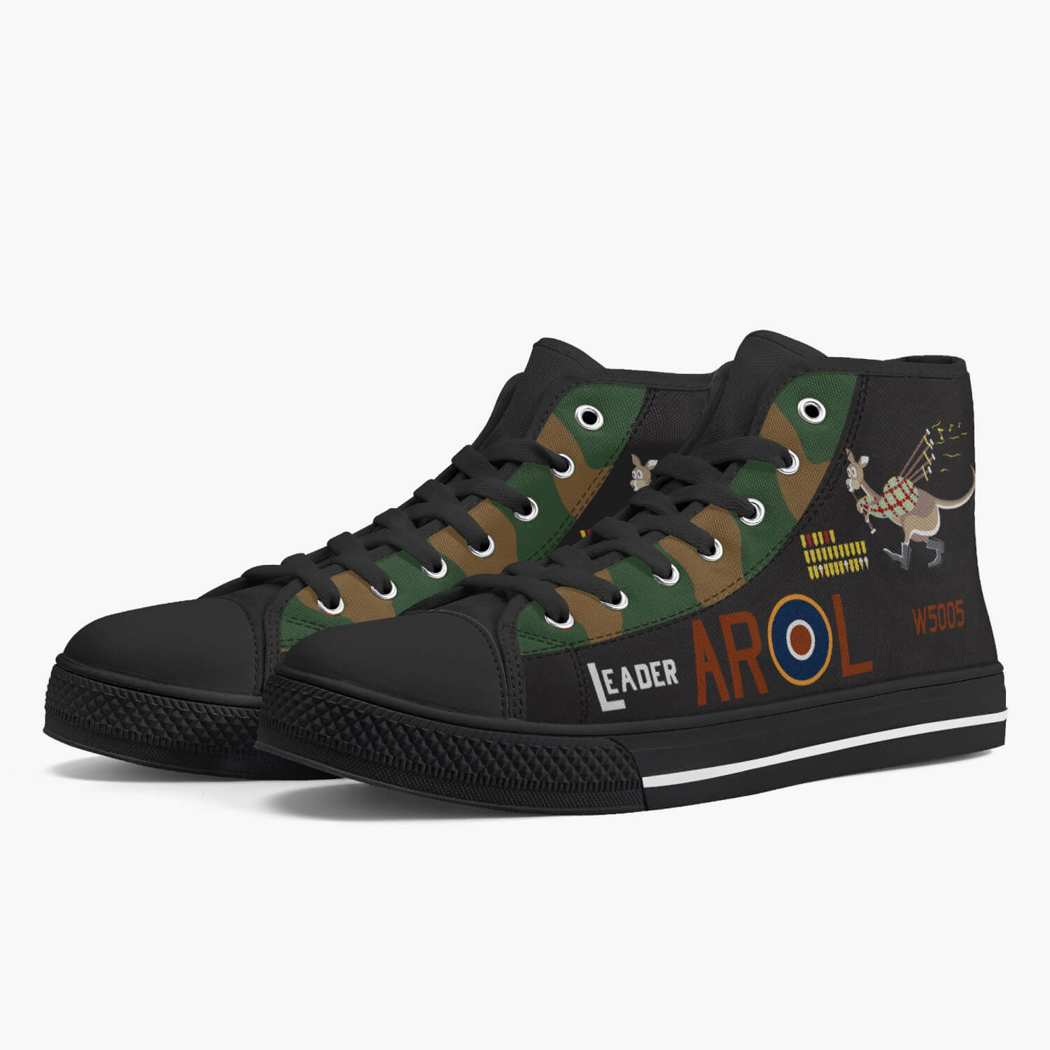 Lancaster "L for Leader" High Top Canvas Shoes - I Love a Hangar