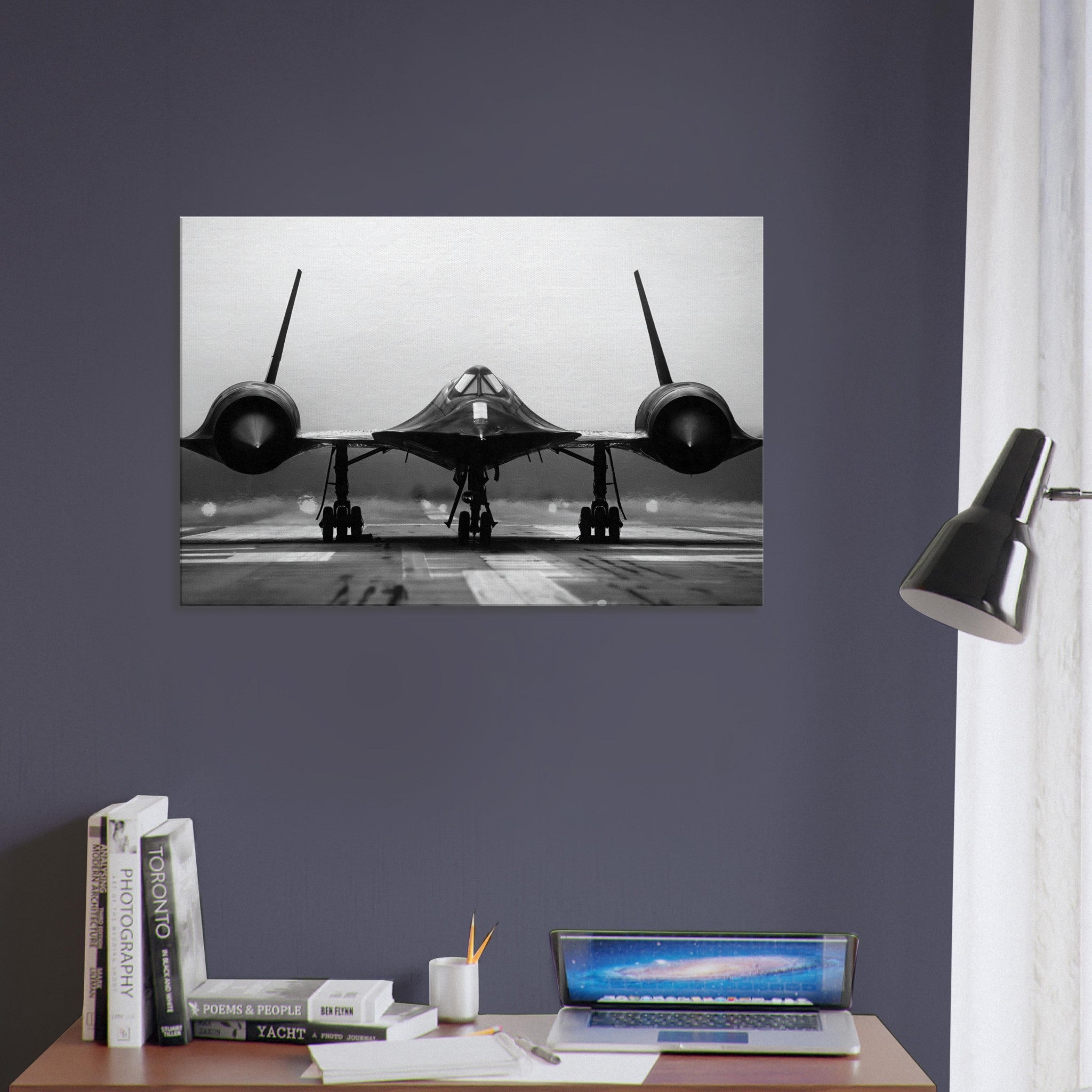 SR-71 "Blackbird" Front View on Canvas - I Love a Hangar