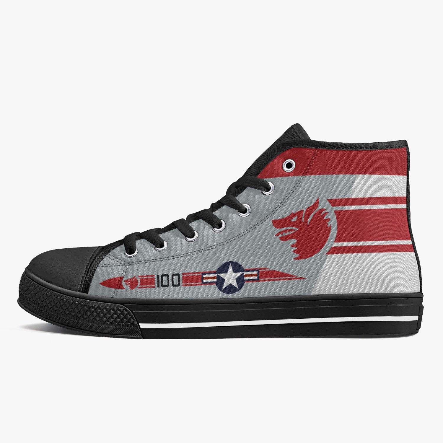 VF-1 "Wolfpack" High Top Canvas Shoes - I Love a Hangar
