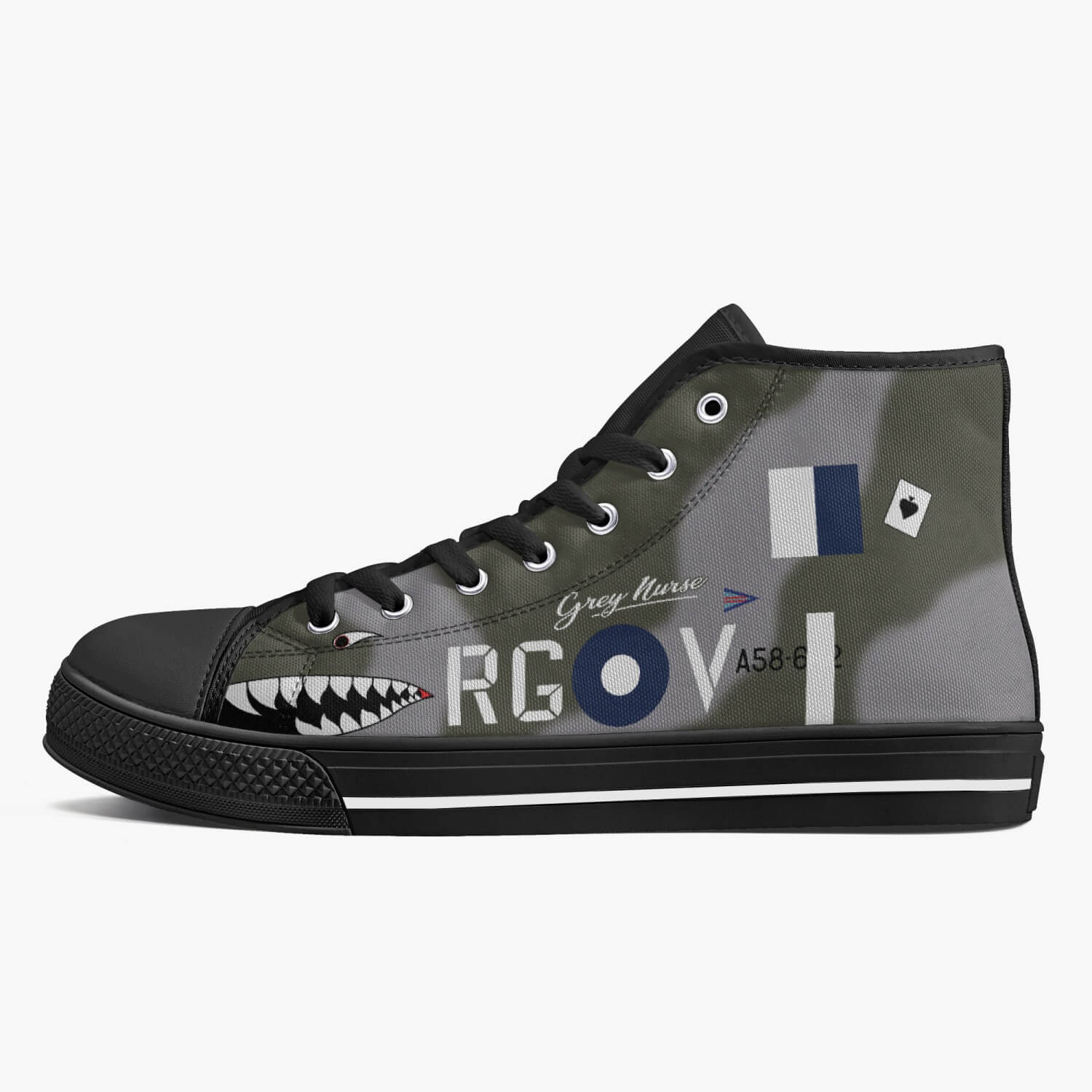 Spitfire "RG-V" High Top Canvas Shoes - I Love a Hangar