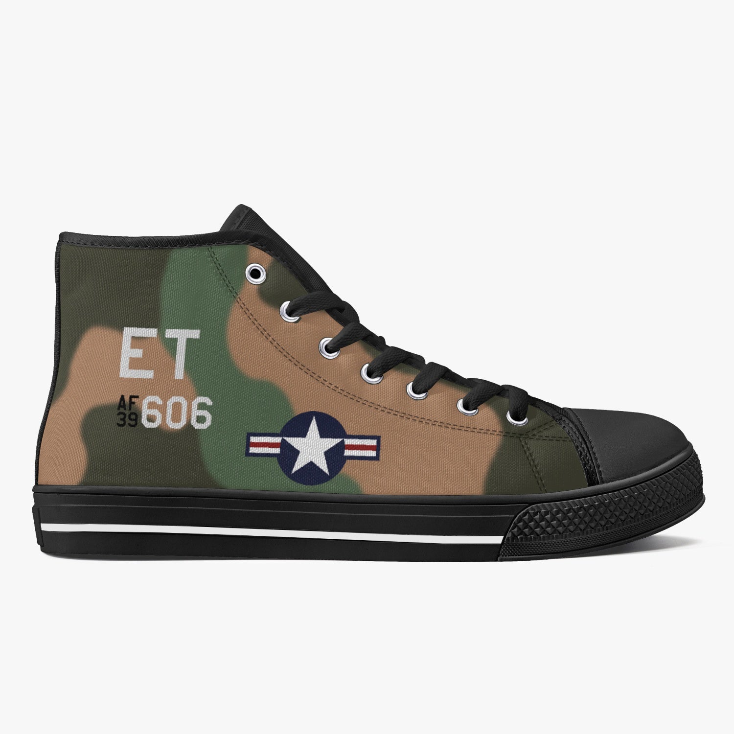 A-1 Skyraider "Wiley Coyote" High Top Canvas Shoes - I Love a Hangar