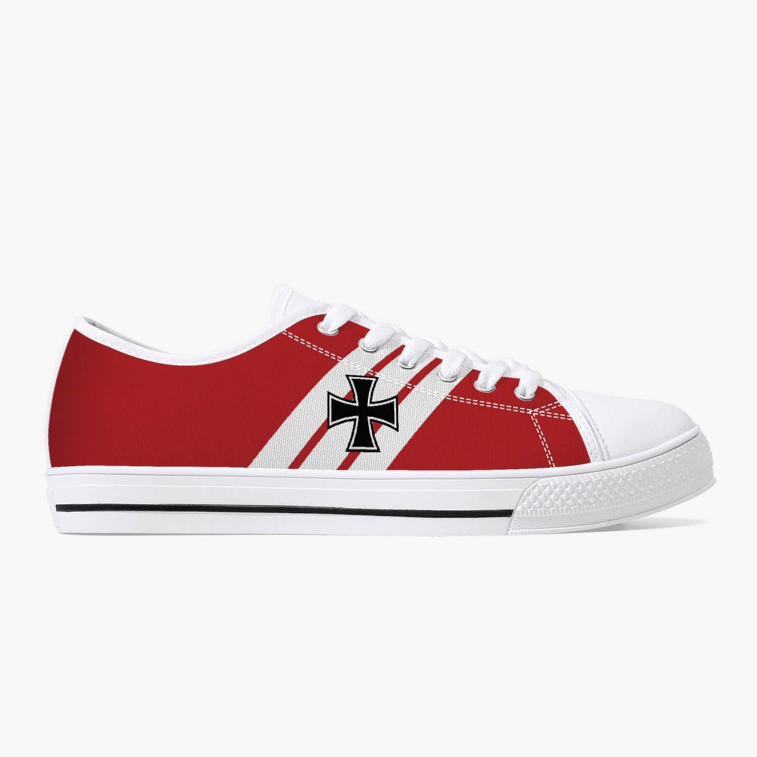 Fokker Dr.I "Red Baron" Low Top Canvas Shoes - I Love a Hangar