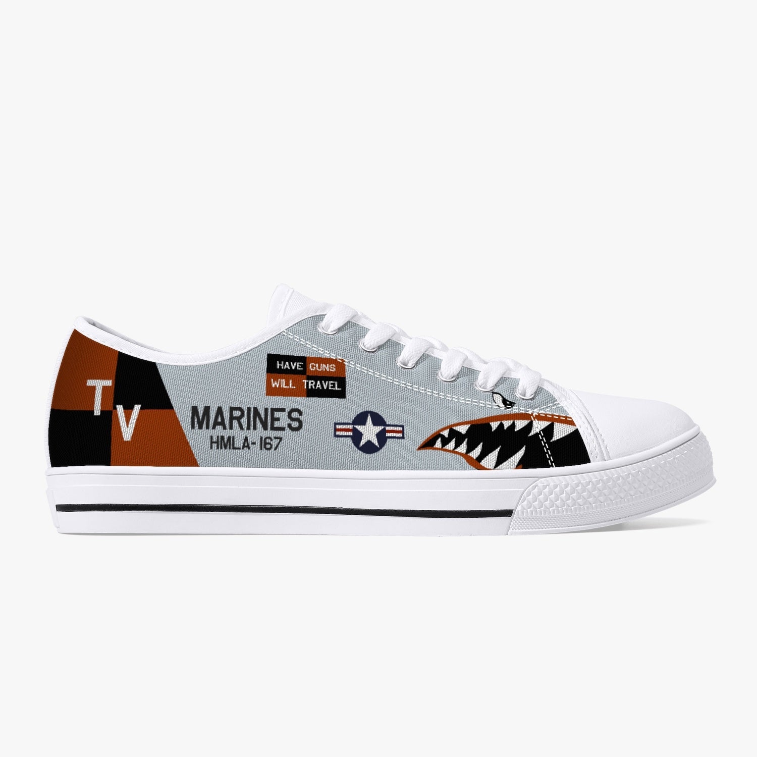 HMLA-167 "Warriors" Low Top Canvas Shoes - I Love a Hangar