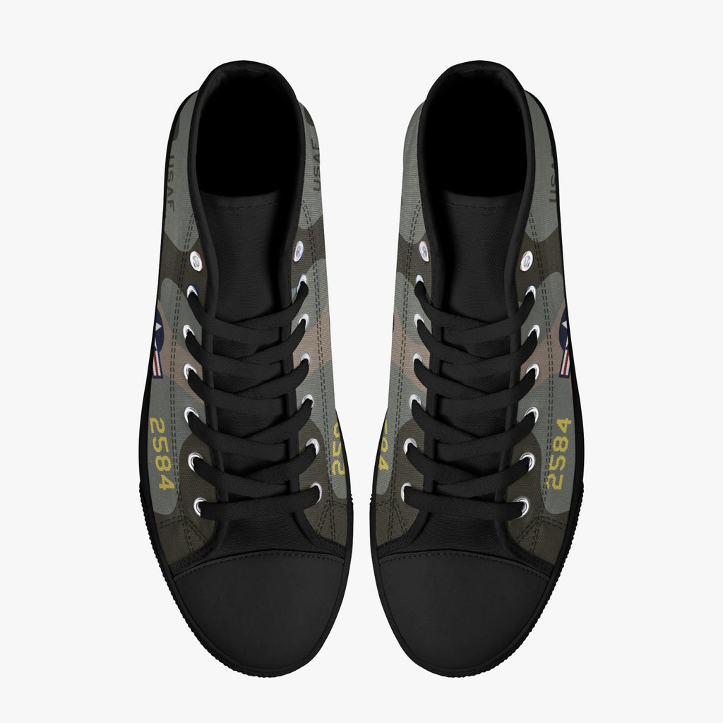B-52 "Midnight Express" High Top Canvas Shoes - I Love a Hangar