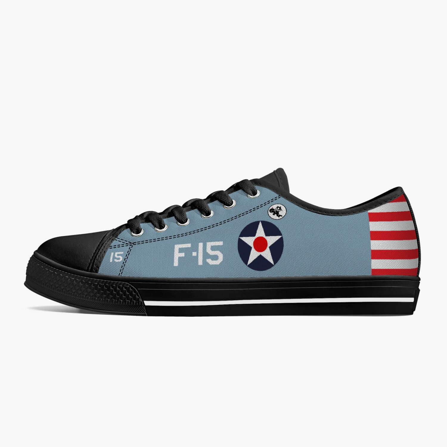 F4F Wildcat "F-15" of Butch O'Hare Low Top Canvas Shoes - I Love a Hangar