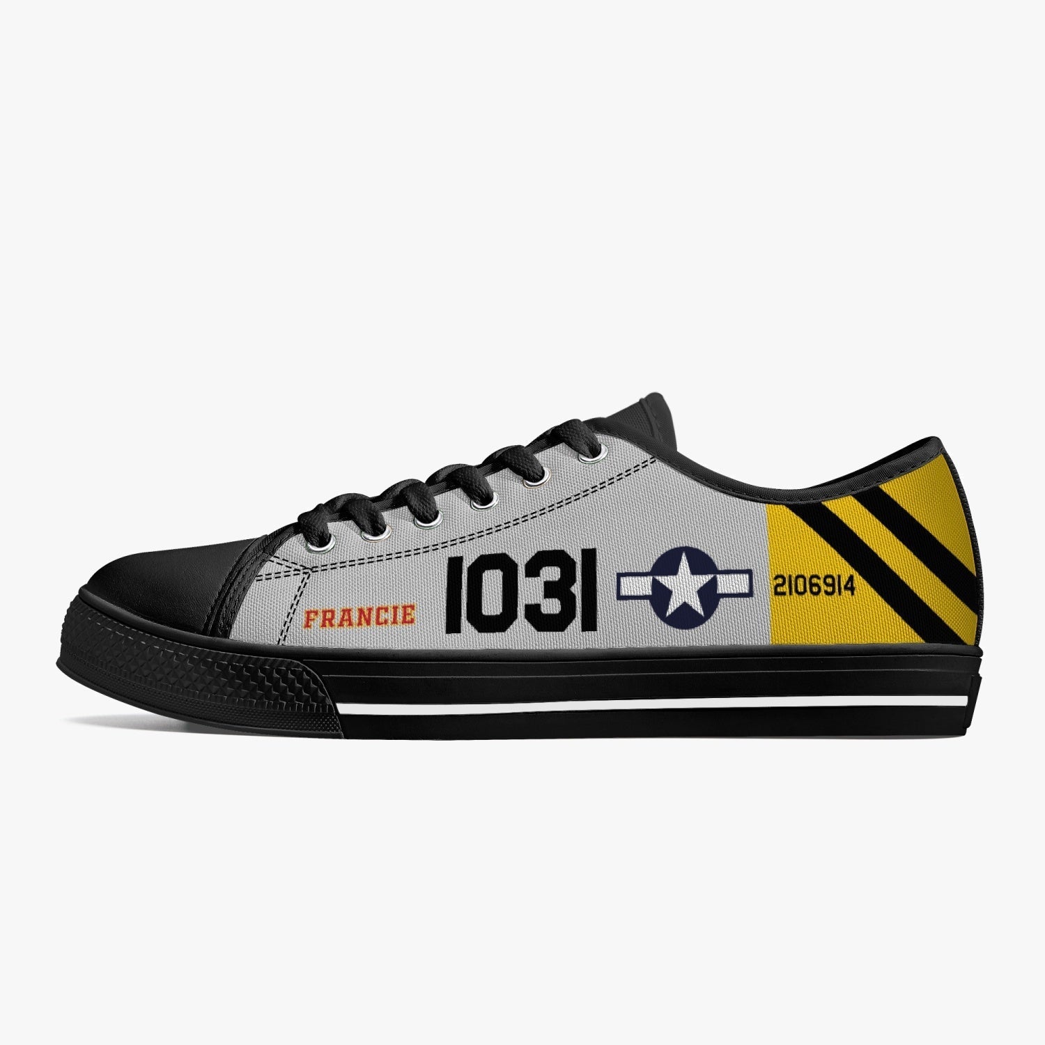 P-51 "Francie" Low Top Canvas Shoes - I Love a Hangar