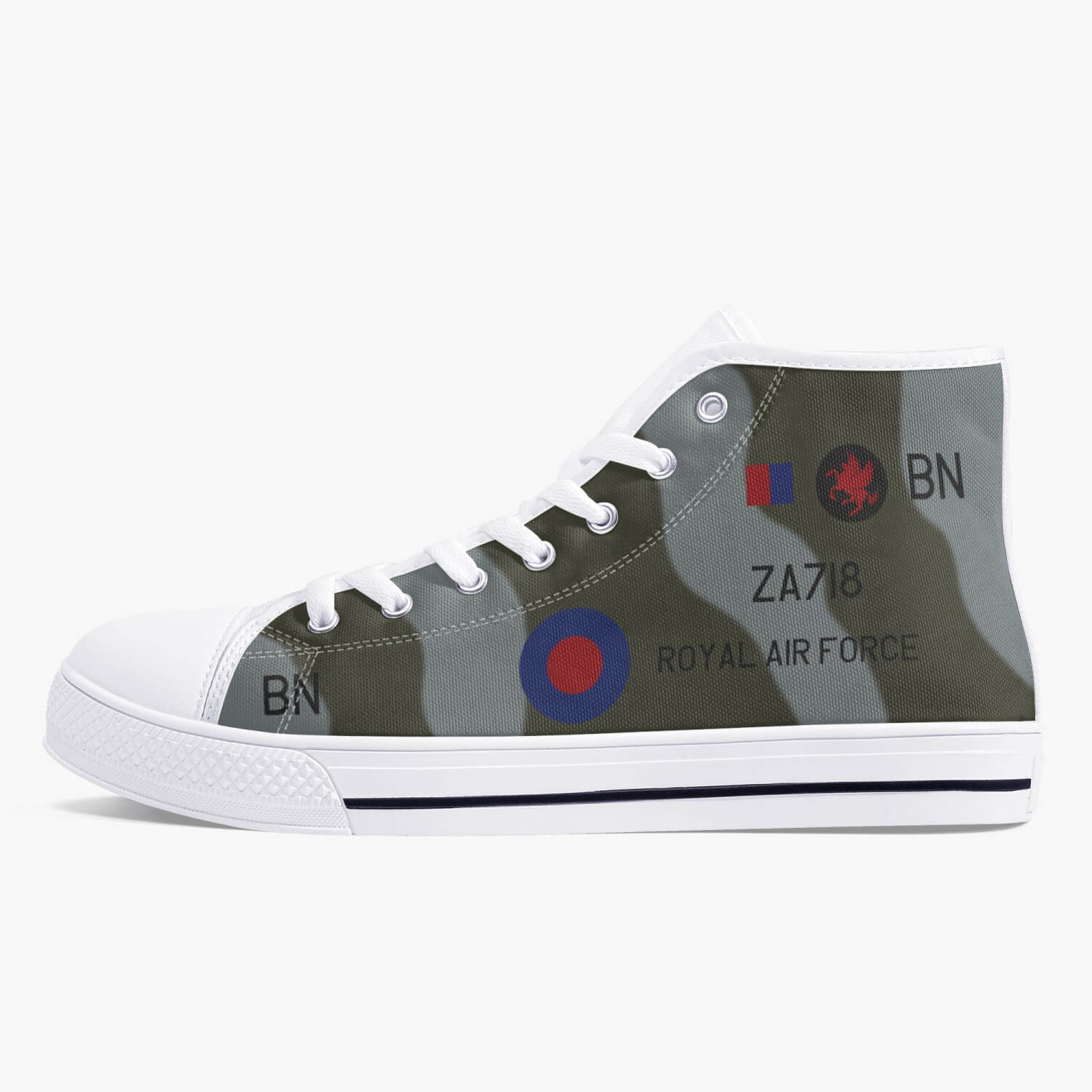 Chinook ‘Bravo November’ High Top Canvas Shoes - I Love a Hangar