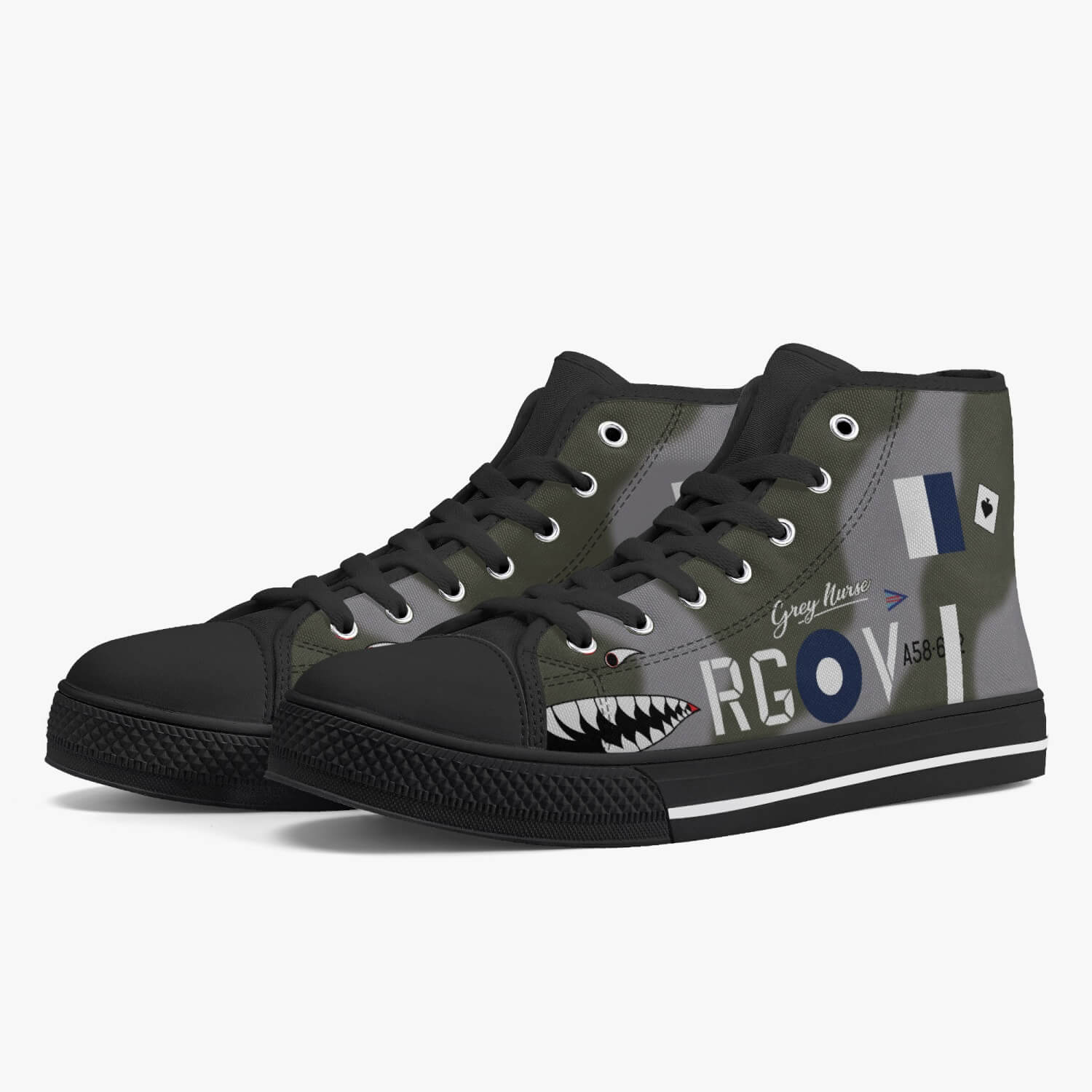 Spitfire "RG-V" High Top Canvas Shoes - I Love a Hangar