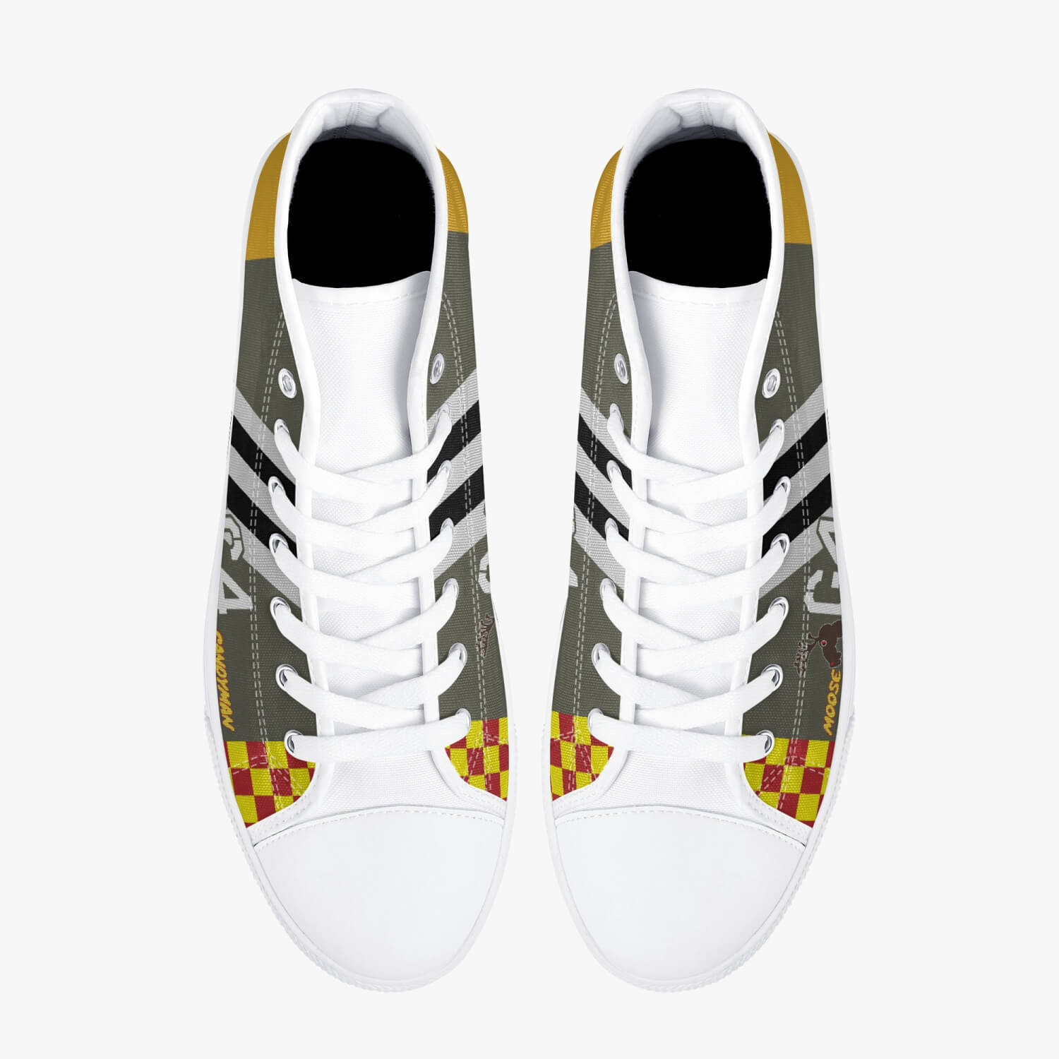 P-51 "Moose/Candyman" High Top Canvas Shoes - I Love a Hangar