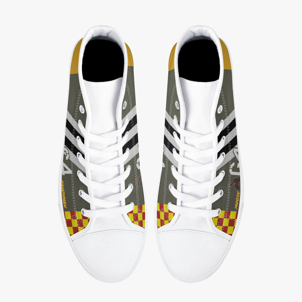 P-51 "Moose/Candyman" High Top Canvas Shoes - I Love a Hangar