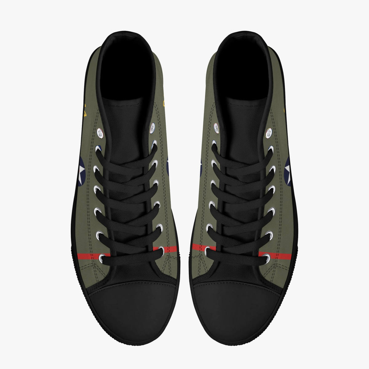 B-25 "Doolittle Raiders" High Top Canvas Shoes - I Love a Hangar