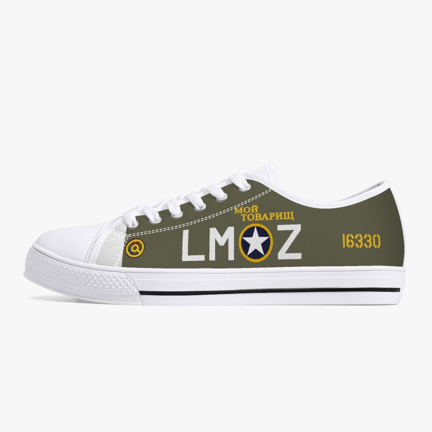 P-47 "Moy Tavarish" Low Top Canvas Shoes - I Love a Hangar