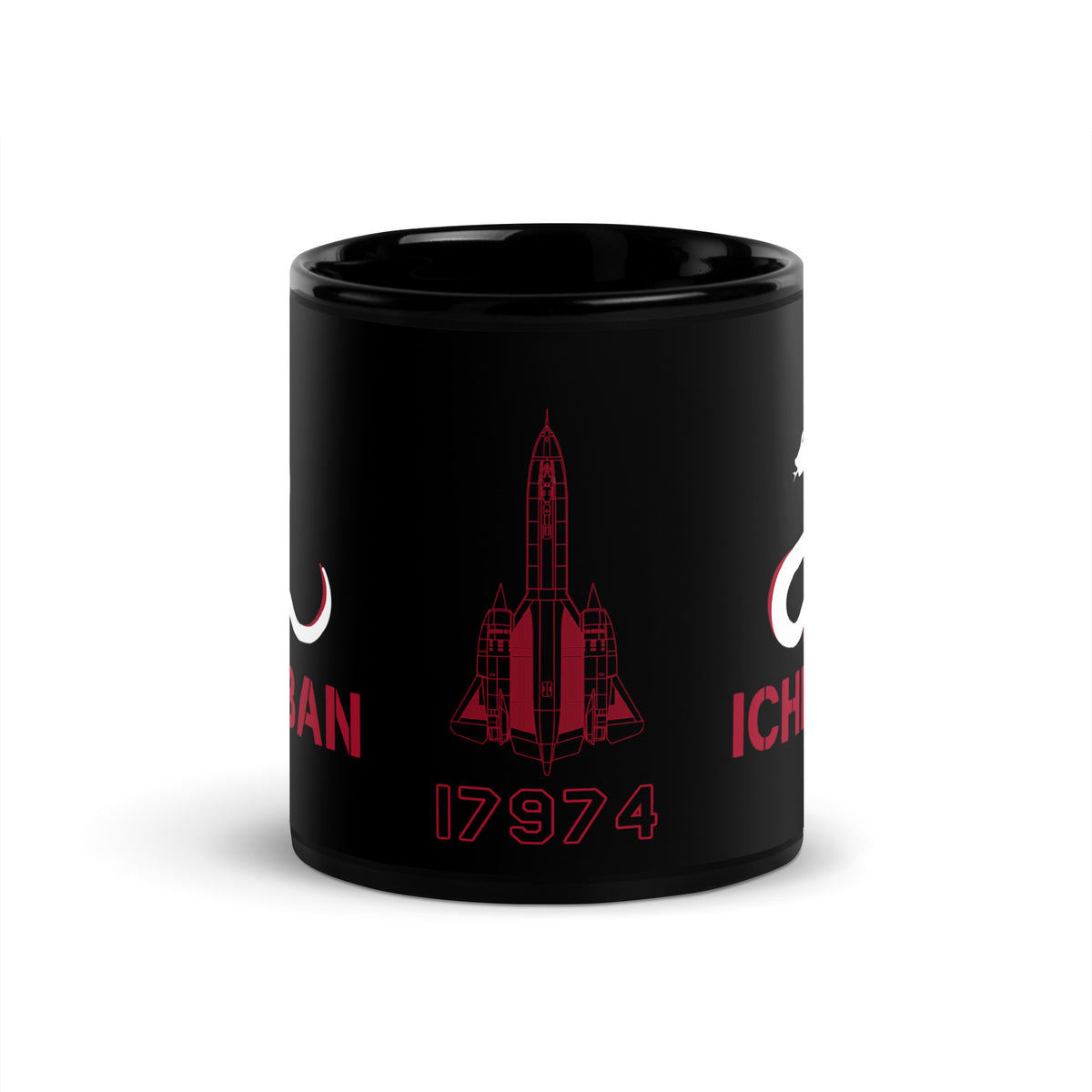 SR-71 "Blackbird" (61-7974) Black Glossy Mug - I Love a Hangar