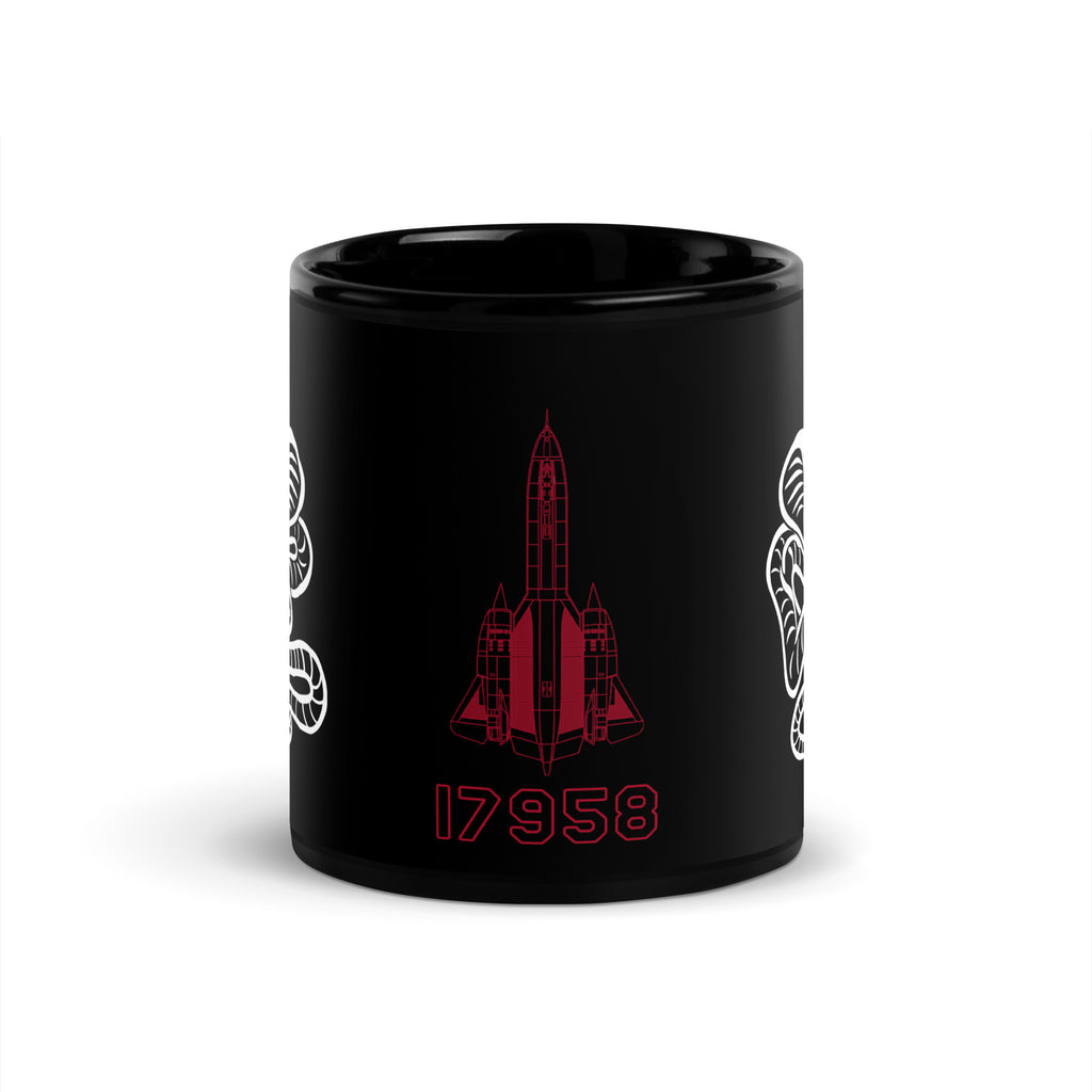 SR-71 "Blackbird" (61-7958) Black Glossy Mug - I Love a Hangar