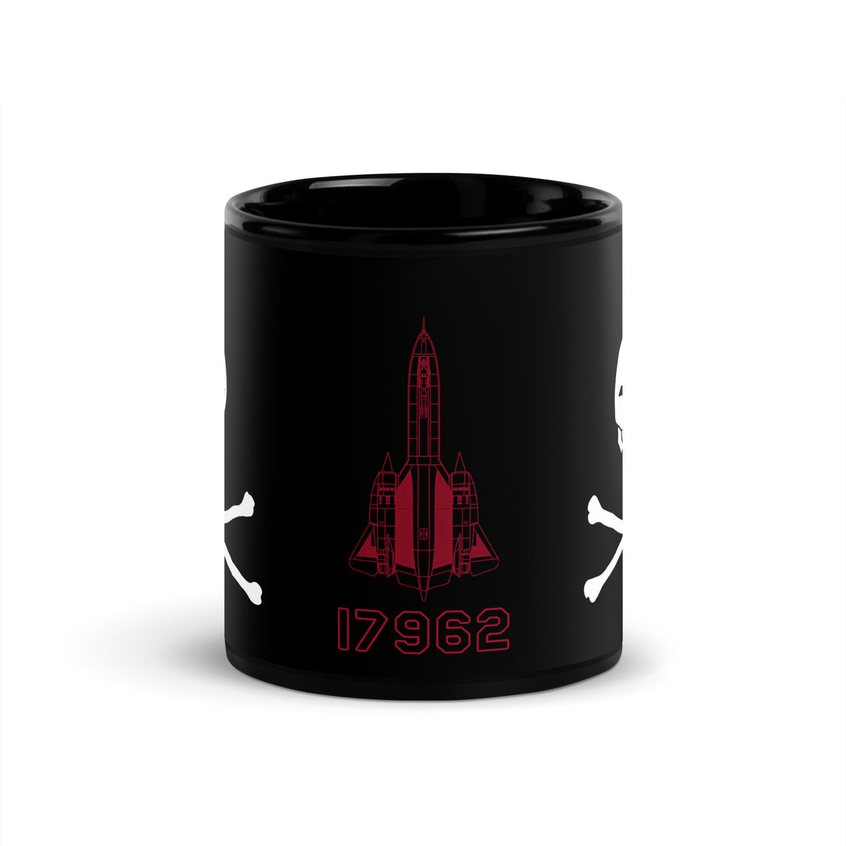 SR-71 "Blackbird" (61-7962) Black Glossy Mug - I Love a Hangar
