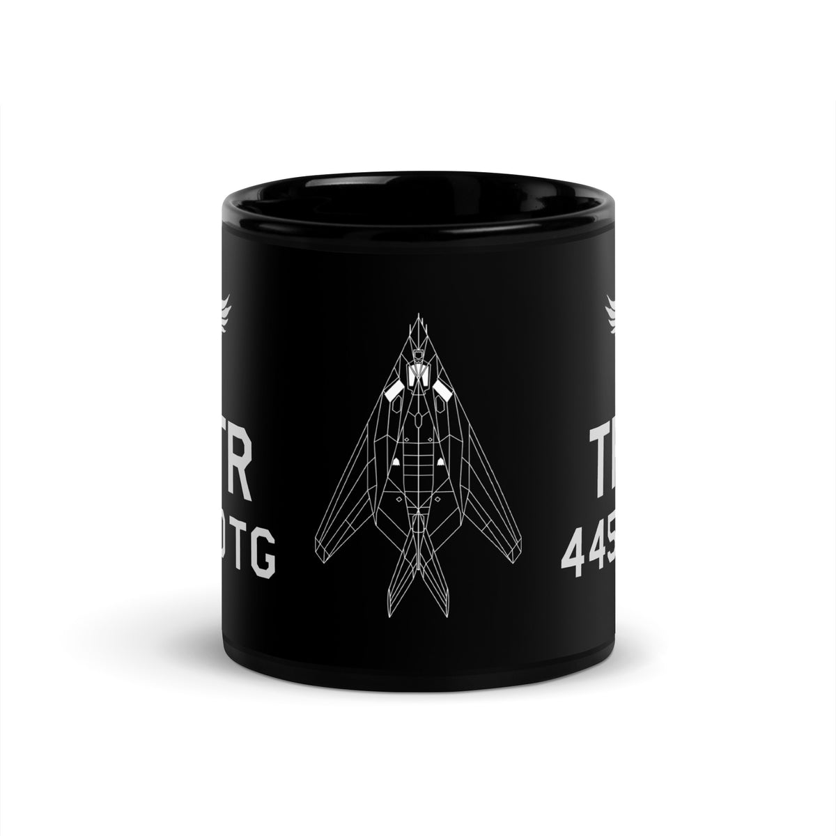 F-117 "Nighthawk" Black Glossy Mug - I Love a Hangar