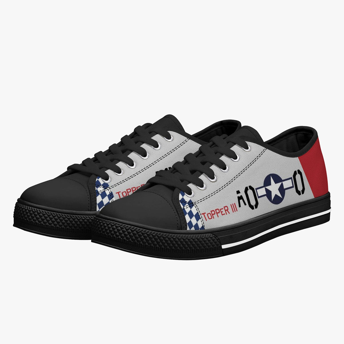 P-51 "Topper III" Low Top Canvas Shoes - I Love a Hangar