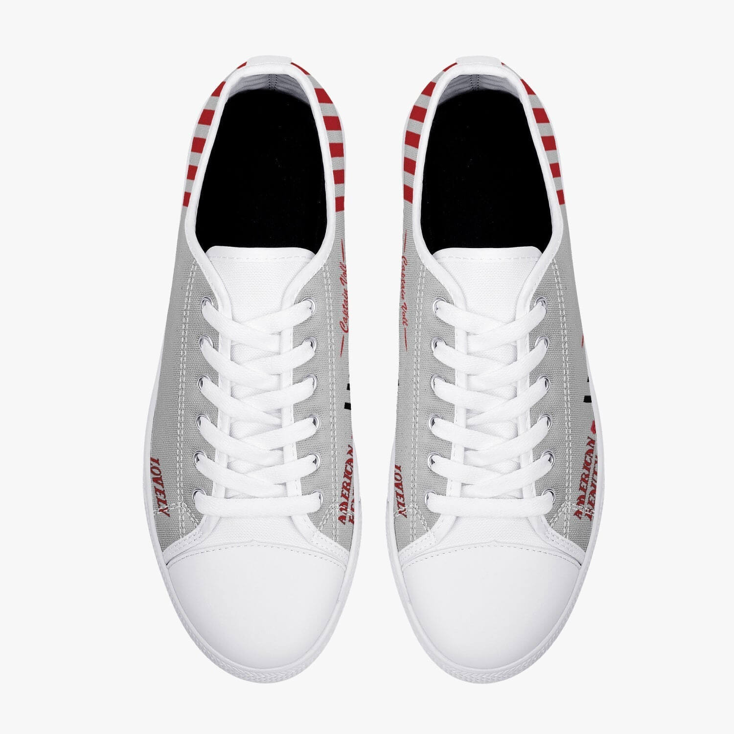 P-51 "American Beauty" Low Top Canvas Shoes - I Love a Hangar