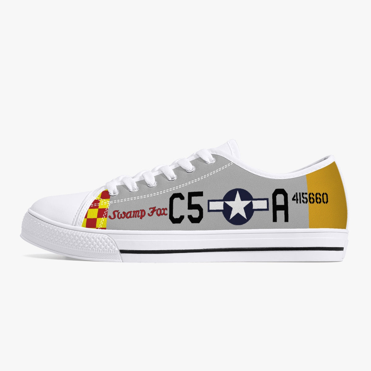 P-51 "Swamp Fox" Low Top Canvas Shoes - I Love a Hangar