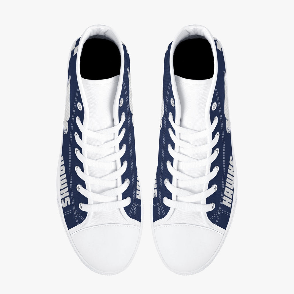 VMFA-533 "Hawks" (F-35 Edition) High Top Canvas Shoes - I Love a Hangar