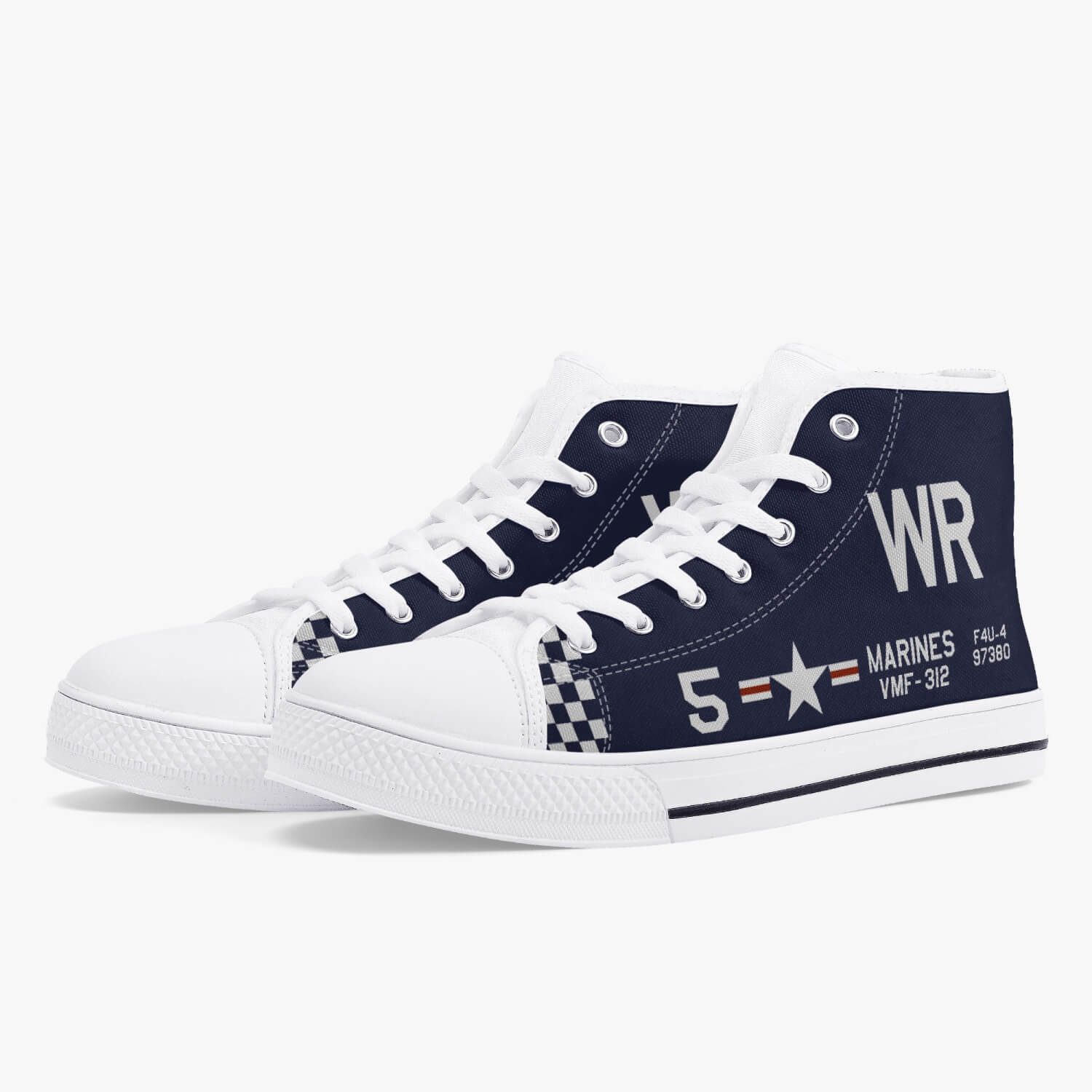 F4U Corsair "WR5" High Top Canvas Shoe - I Love a Hangar