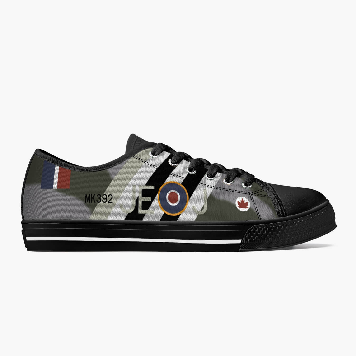 Spitfire "JE-J" (MK392) Low Top Canvas Shoes - I Love a Hangar