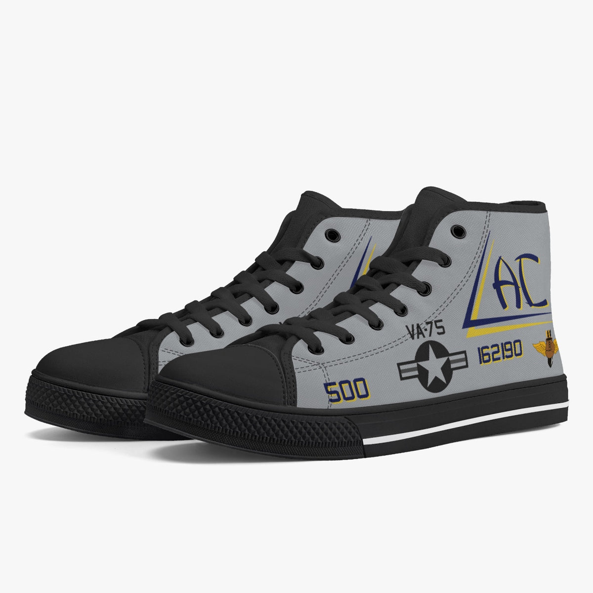 VA-75 "Sunday Punchers" High Top Canvas Shoes - I Love a Hangar