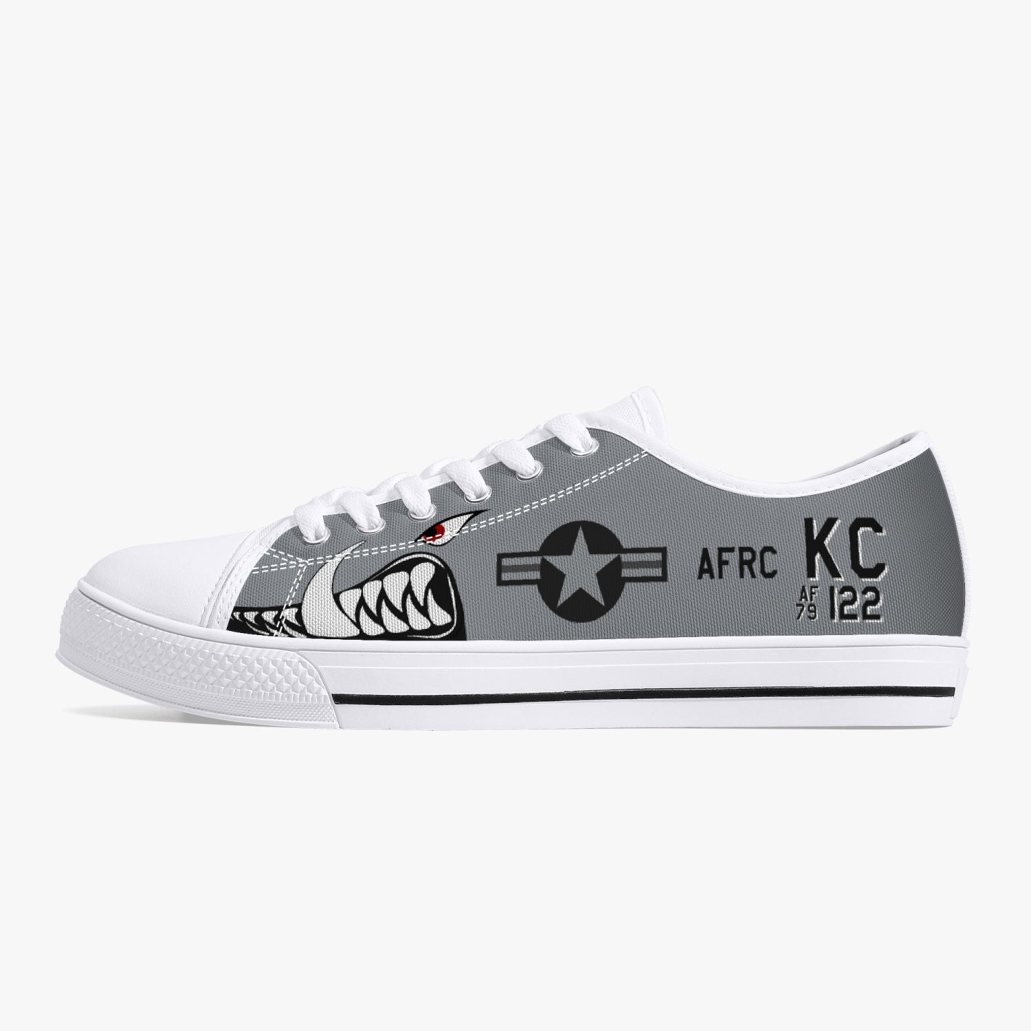 A-10 "KC Hawgs" Low Top Canvas Shoes - I Love a Hangar