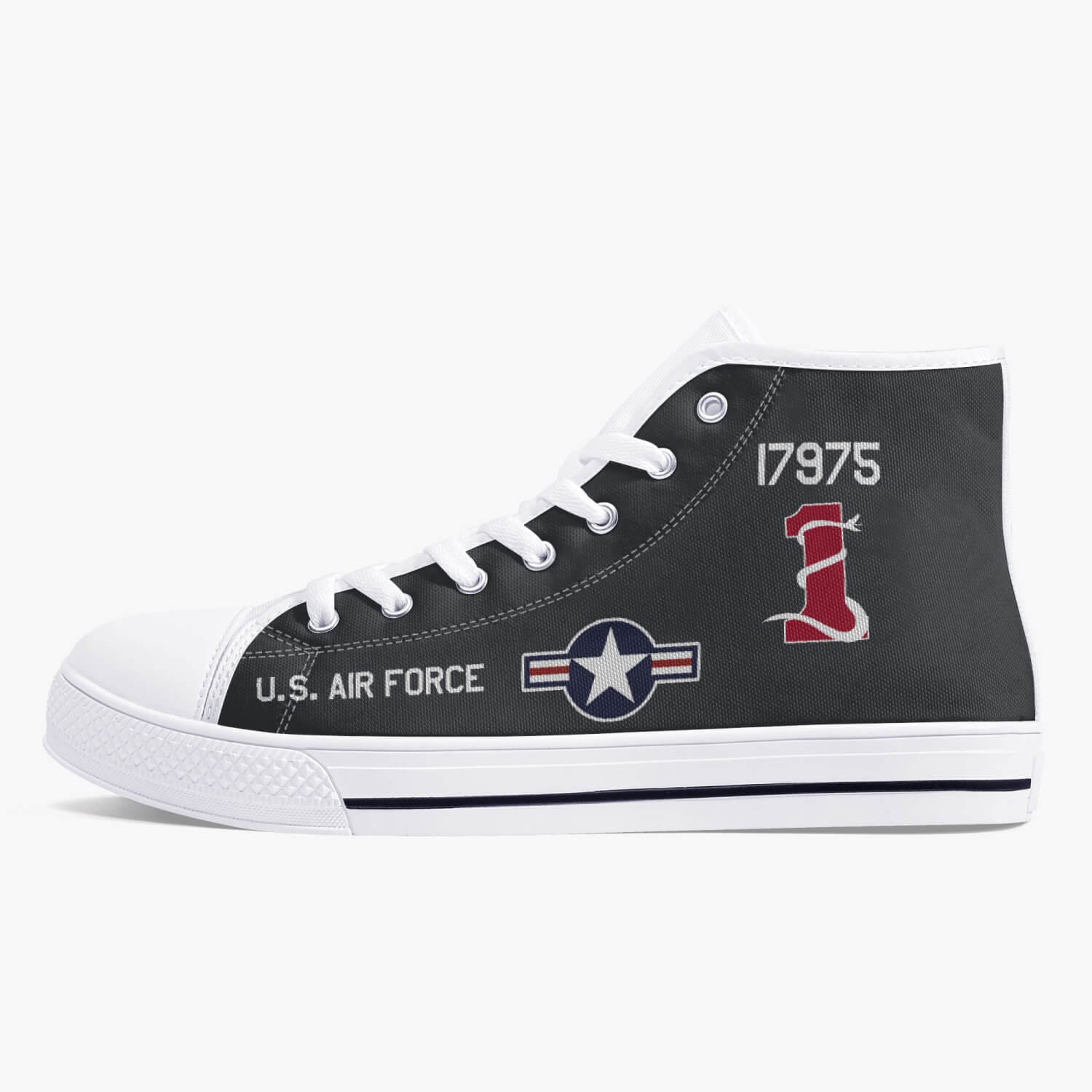 SR-71 "Blackbird" (61-7975) High Top Canvas Shoes - I Love a Hangar