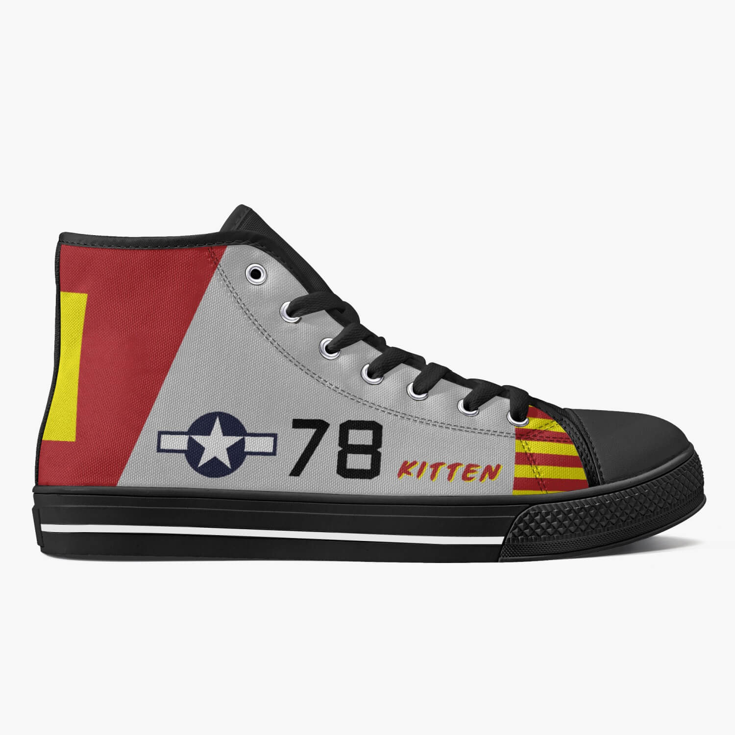 P-51 "Kitten" High Top Canvas Shoes - I Love a Hangar