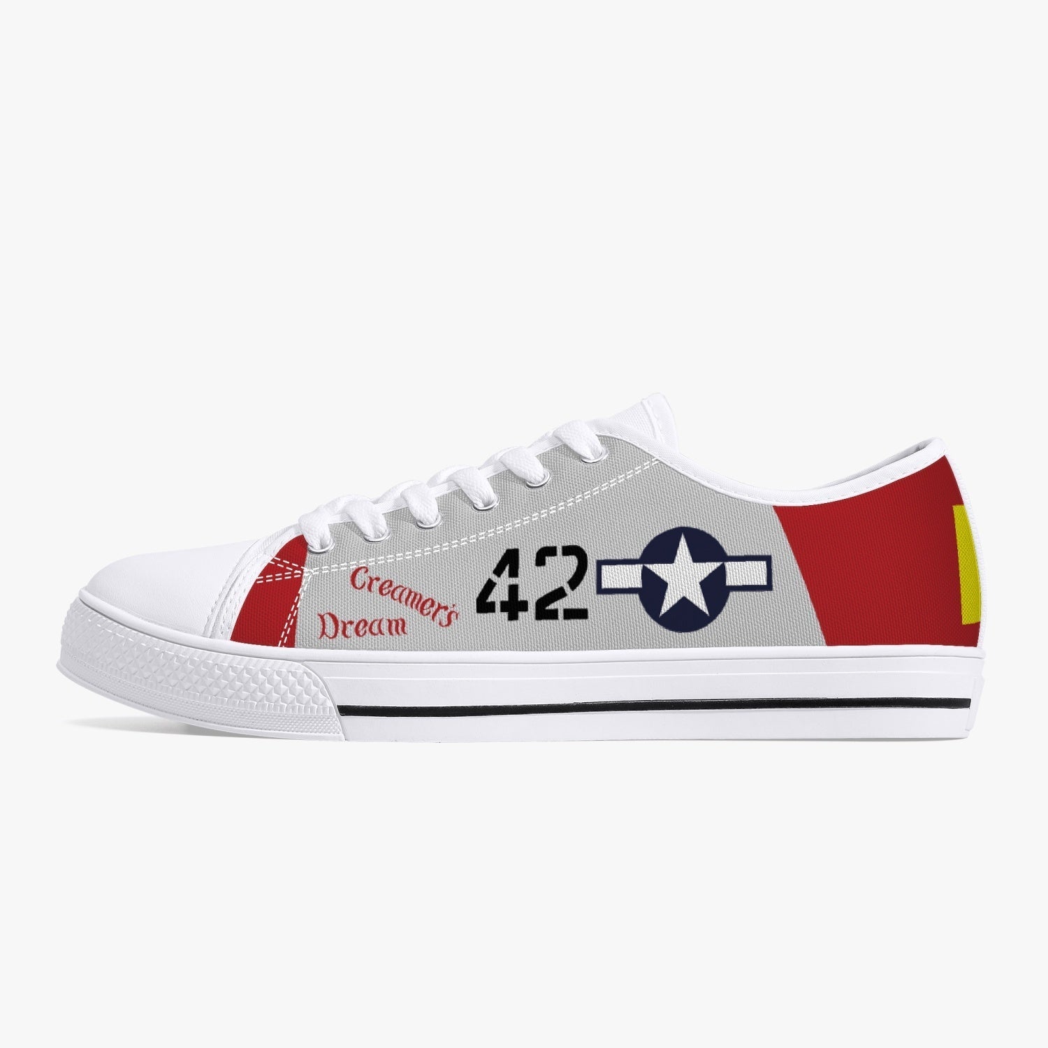 P-51 "Creamer's Dream" Low Top Canvas Shoes - I Love a Hangar