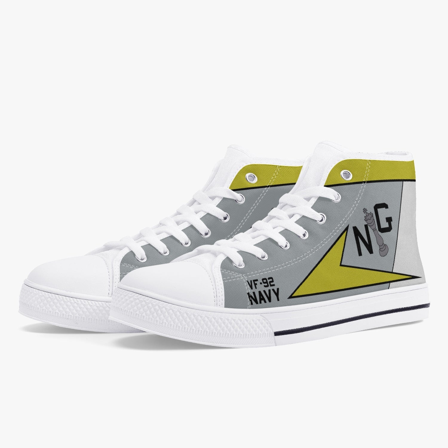 VF-92 "Silver Kings" High Top Canvas Shoes - I Love a Hangar