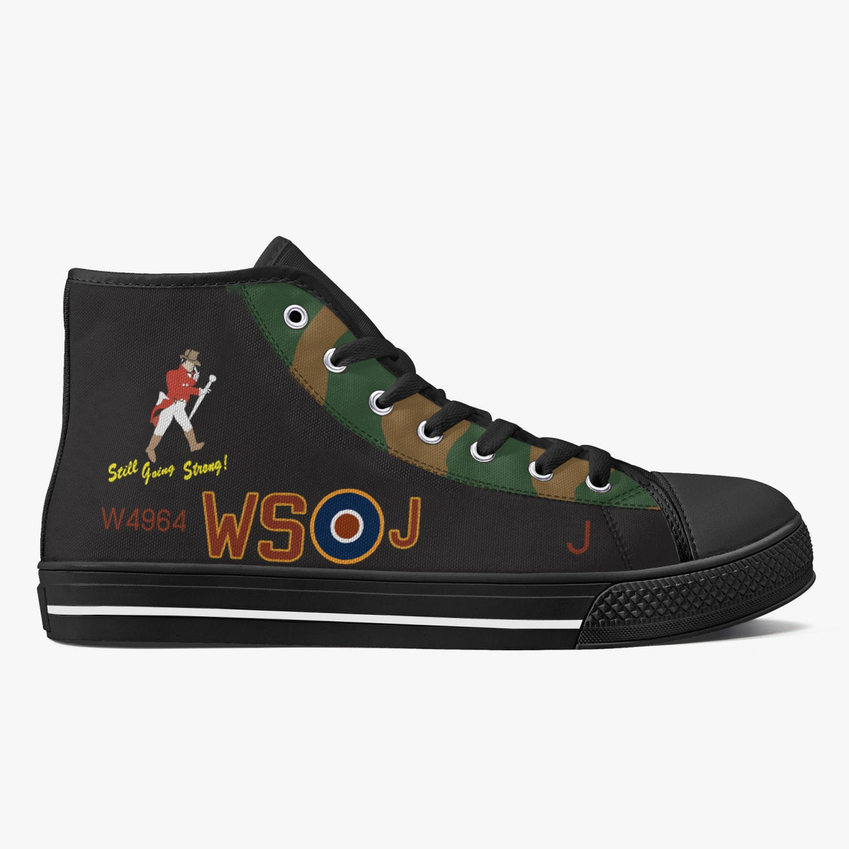 Lancaster "J" for Johnnie High Top Canvas Shoes - I Love a Hangar