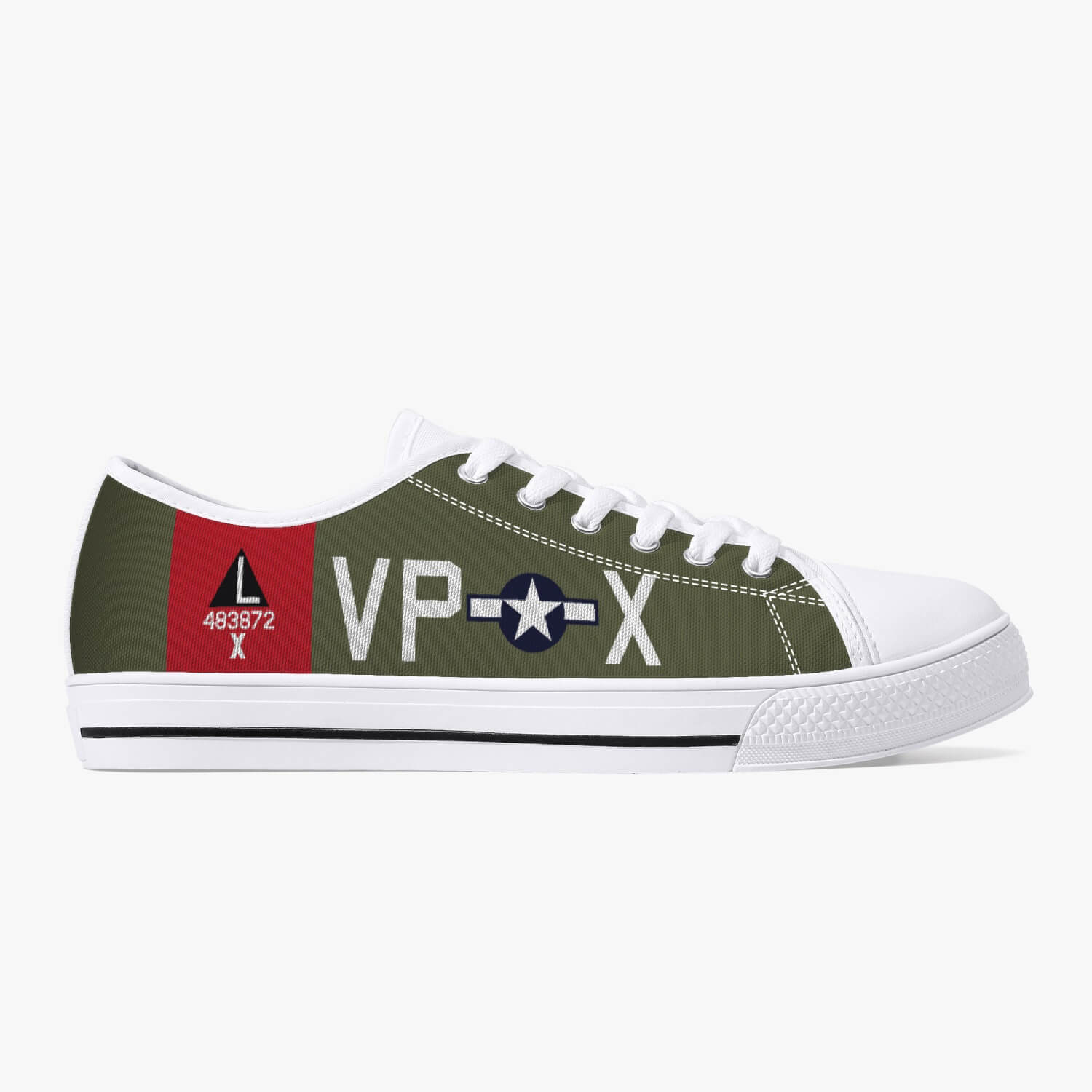 B-17 "Texas Raiders" Low Top Canvas Shoes - I Love a Hangar