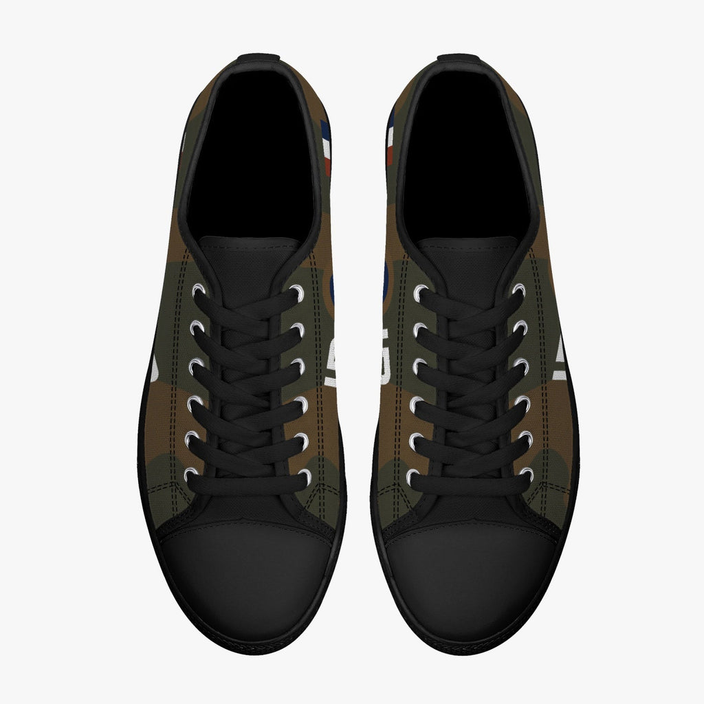 P-40 "ID" of Keith "Bluey" Truscott Low Top Canvas Shoes - I Love a Hangar
