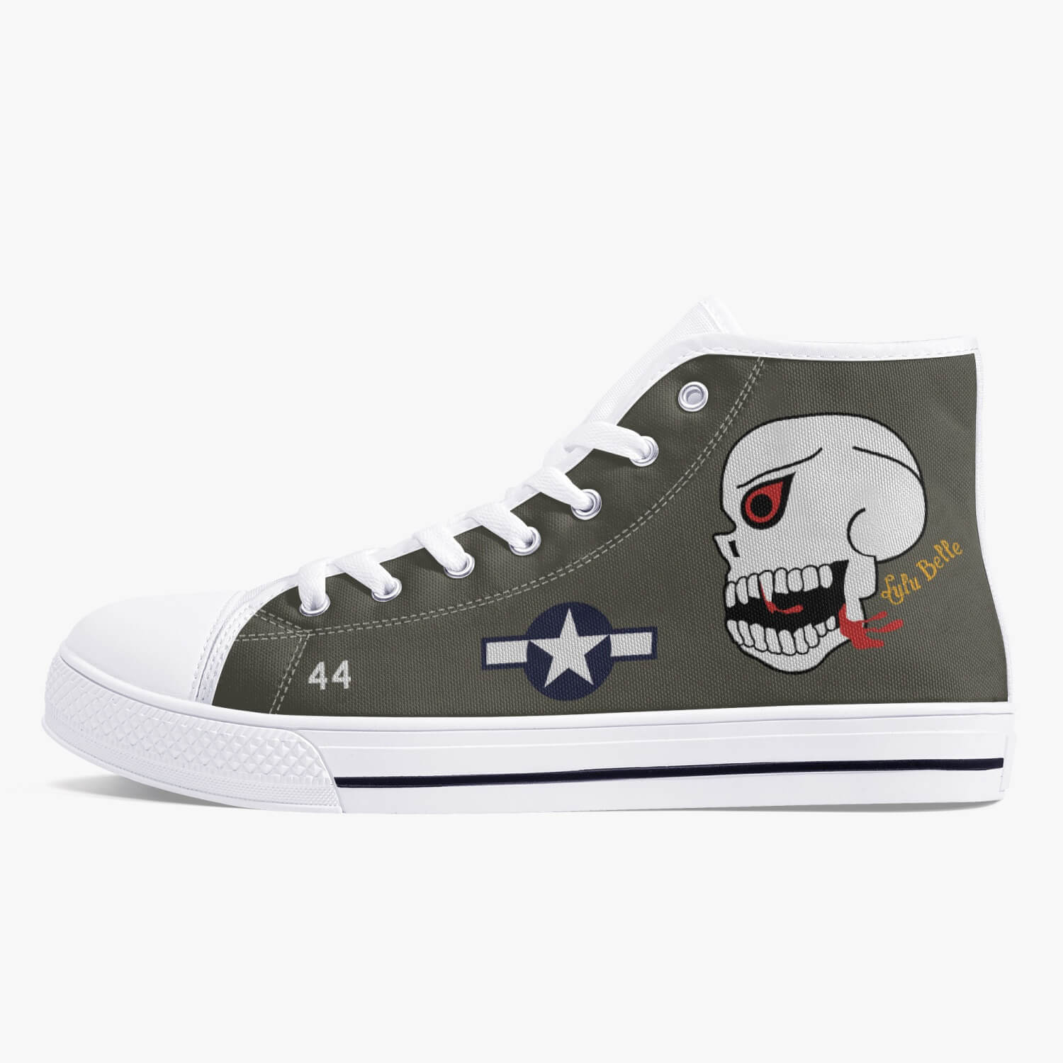 P-40 "Lulu Belle" High Top Canvas Shoes - I Love a Hangar