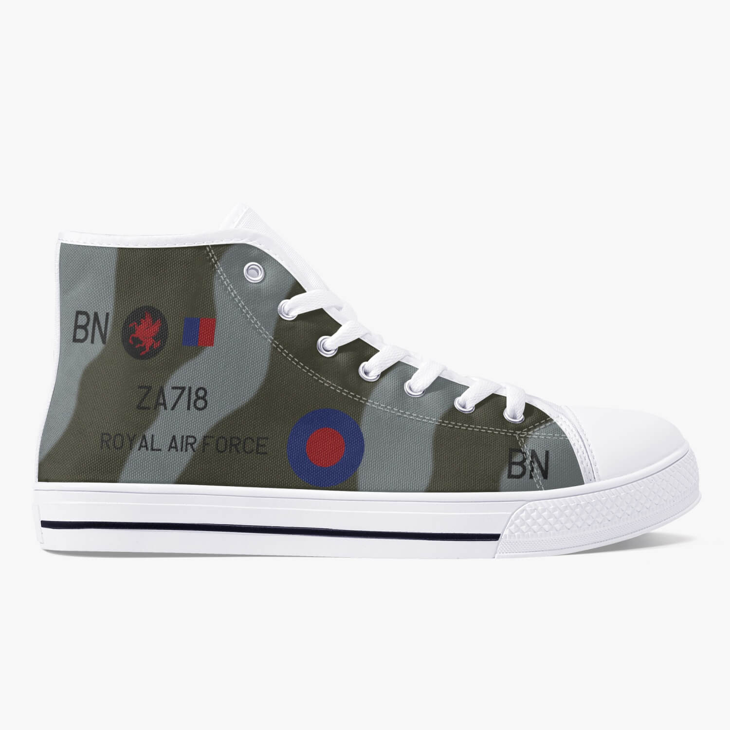 Chinook ‘Bravo November’ High Top Canvas Shoes - I Love a Hangar