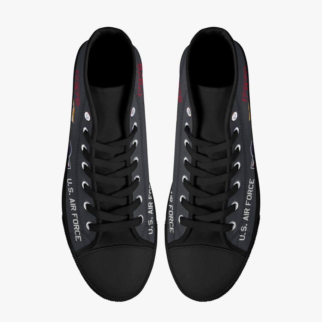 SR-71 "Blackbird" (61-7976) High Top Canvas Shoes - I Love a Hangar
