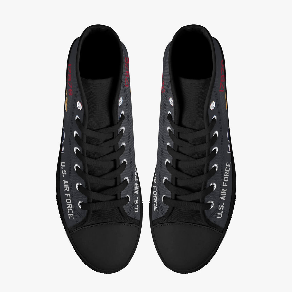 SR-71 "Blackbird" (61-7976) High Top Canvas Shoes - I Love a Hangar