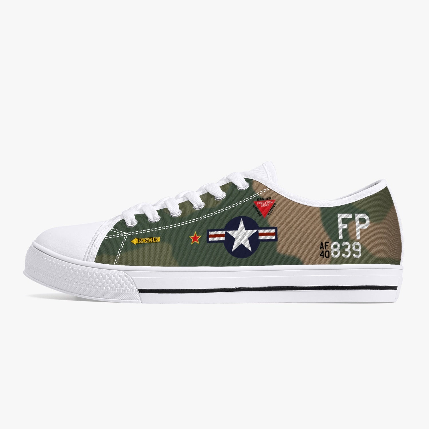 F-4 Phantom "Pardo's Push" Low Top Canvas Shoes - I Love a Hangar