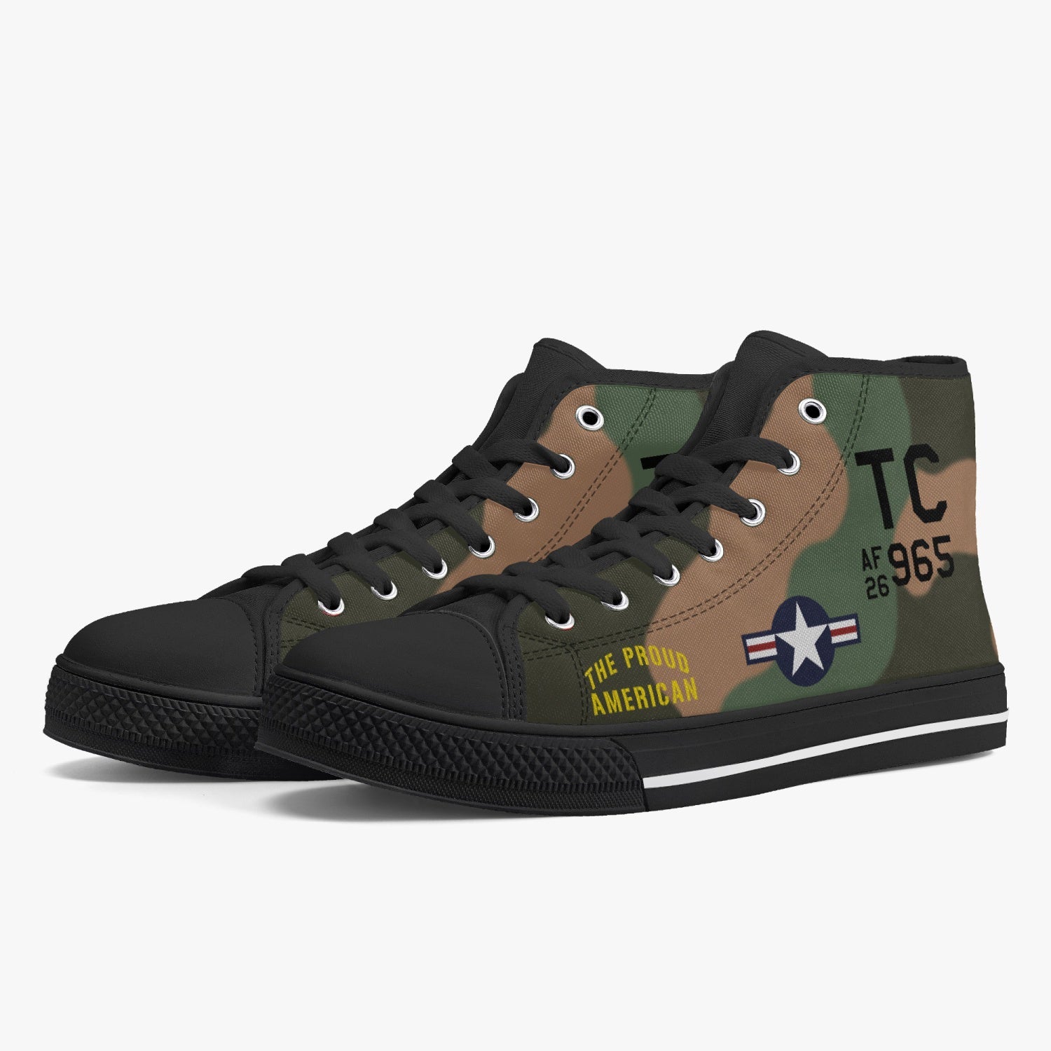 A-1 "The Proud American" High Top Canvas Shoes - I Love a Hangar