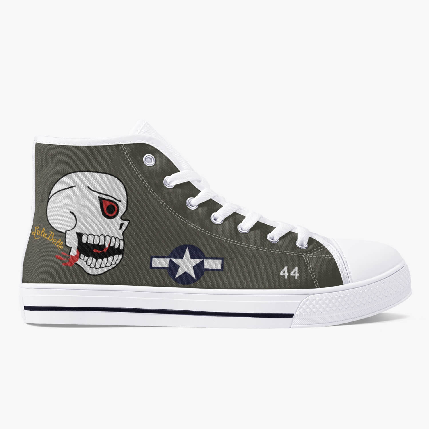 P-40 "Lulu Belle" High Top Canvas Shoes - I Love a Hangar