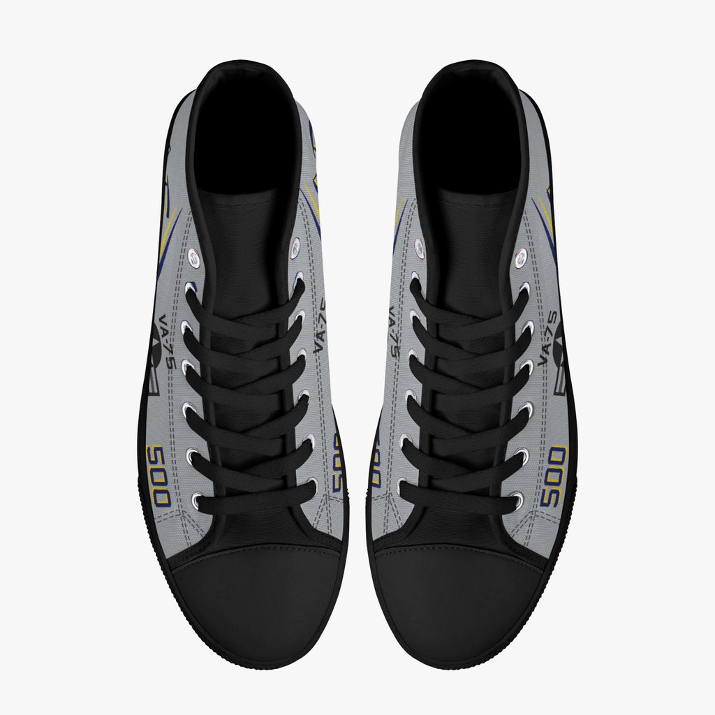VA-75 "Sunday Punchers" High Top Canvas Shoes - I Love a Hangar