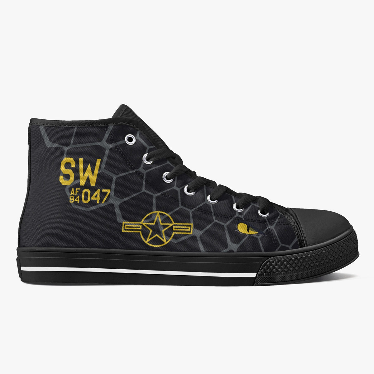 F-16 "Venom" High Top Canvas Shoes - I Love a Hangar