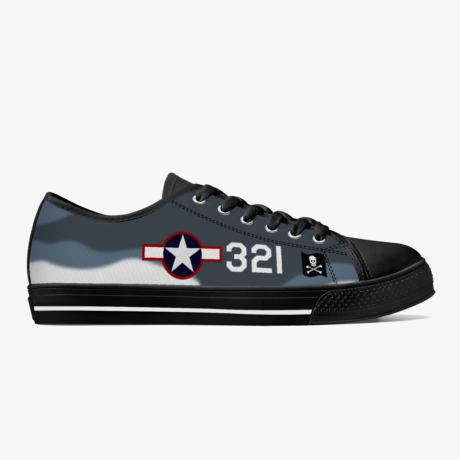 F4u Corsair (#321) Low Top Canvas Shoes