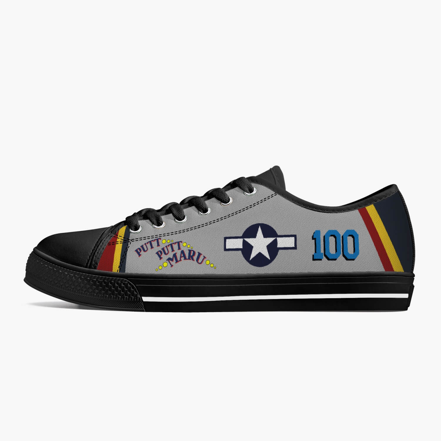 P-38 "Putt Putt Maru" Low Top Canvas Shoes - I Love a Hangar