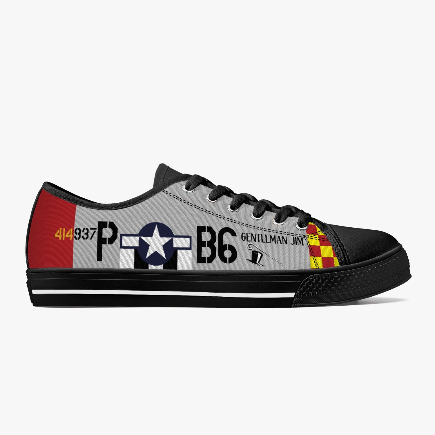 P-51 "Gentleman Jim" Low Top Canvas Shoes - I Love a Hangar