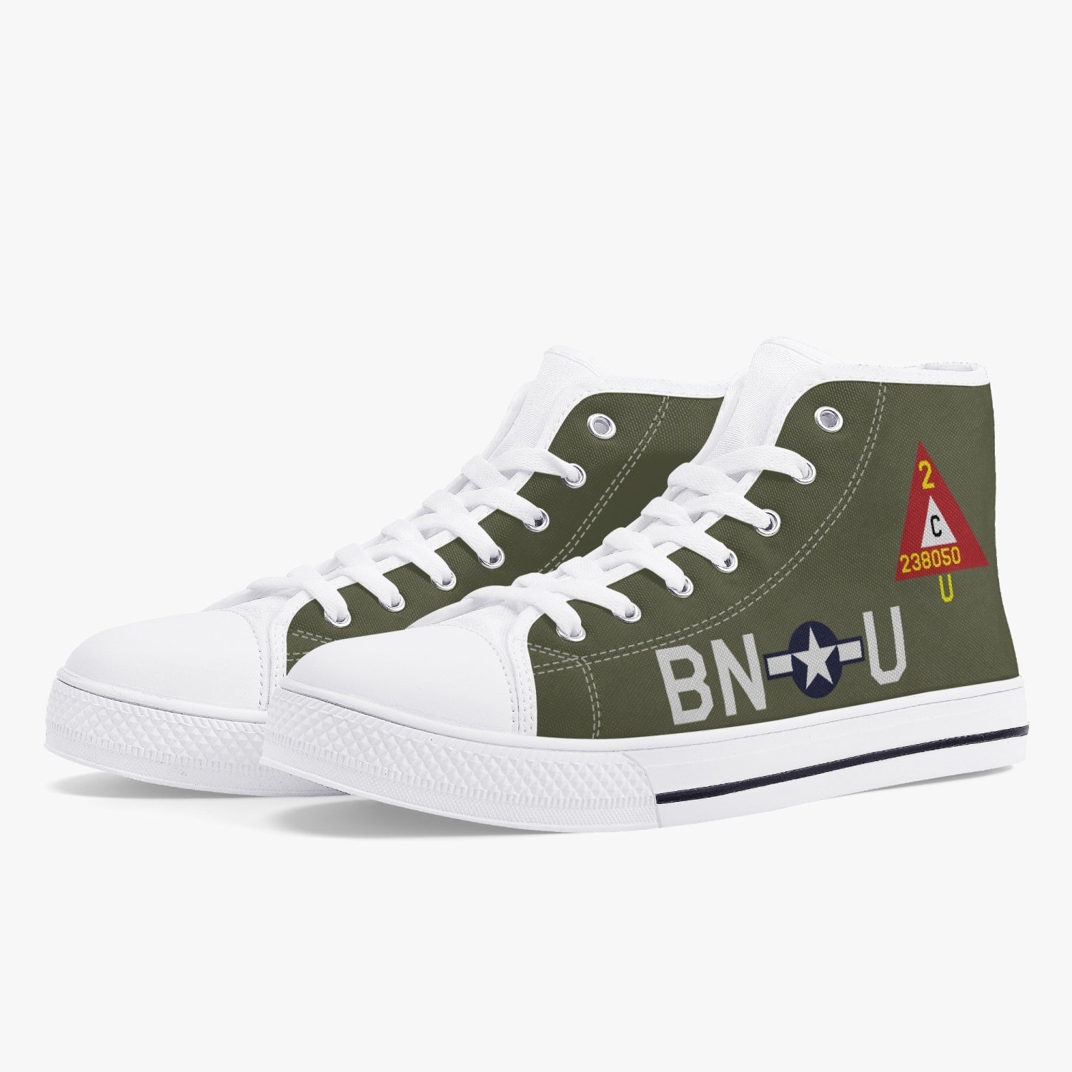 B-17 "Thunderbird" High Top Canvas Shoes - I Love a Hangar